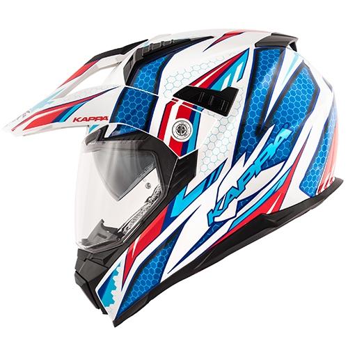 KAPPA HKKV30FRDRB KASK KV30 BIAŁY/CZERWONY/NIEBIESKI