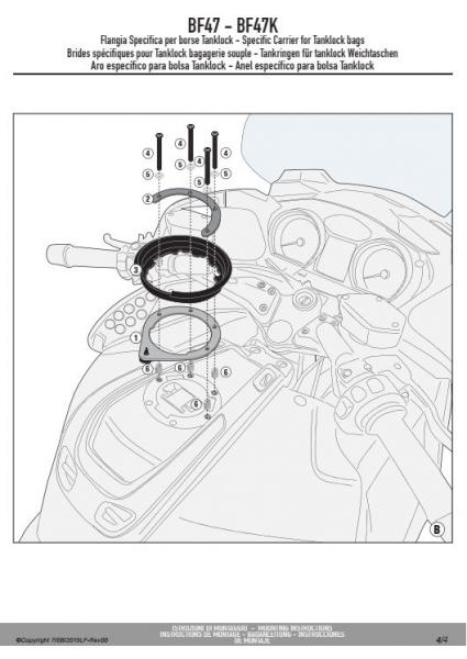 GIVI BF47 MOCOWANIE TANKLOCK - BMW R 1200 RT