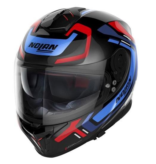 NOLAN Kask integralny N80-8 ALLY N-COM 43 czarny/czerwony/niebieski