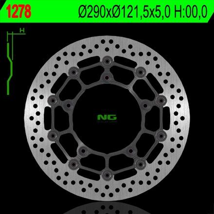 NG TARCZA HAMULCOWA PRZÓD SUZUKI SFV 650 GLADIUS / ABS 09-13, SV 650 / S 07-10 NG1278