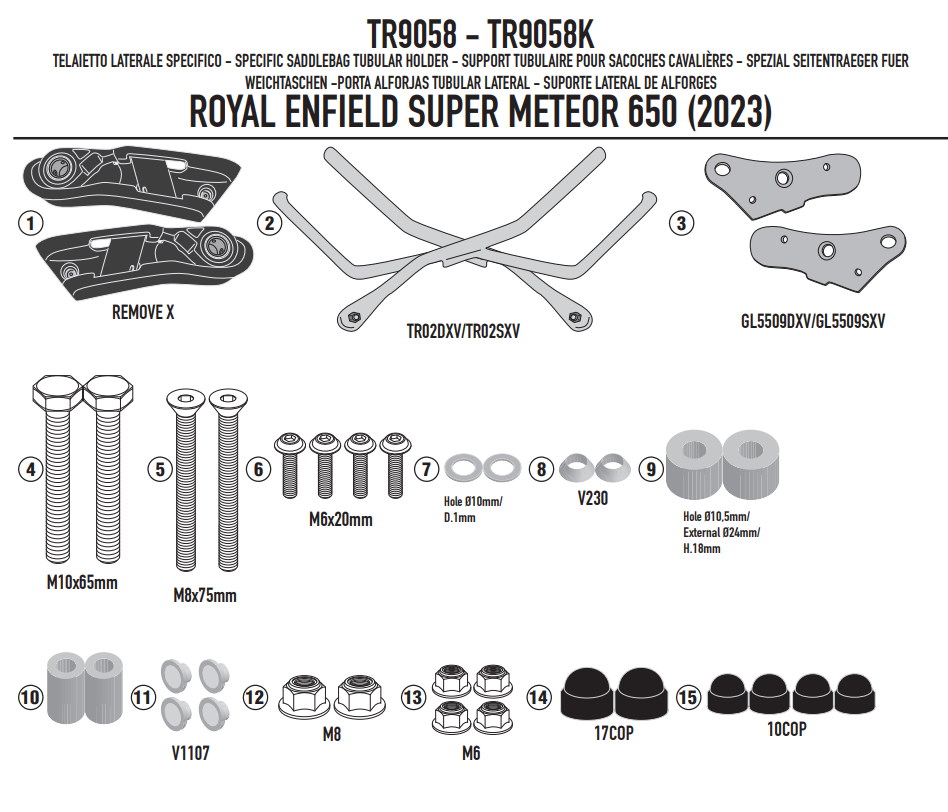 KAPPA STELAŻ POD SAKWY REMOVE-X ROYAL ENFIELD SUPE