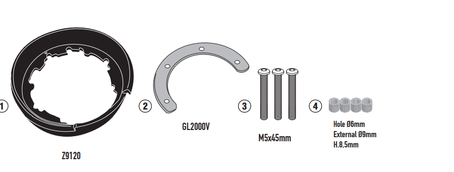 KAPPA MOCOWANIE TANKLOCK BMW R 1300GS 2024