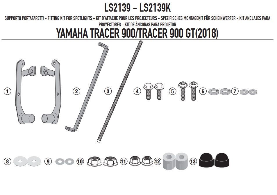 KAPPA MOCOWANIE HALOGENÓW KS310 I KS322 YAMAHA TRA