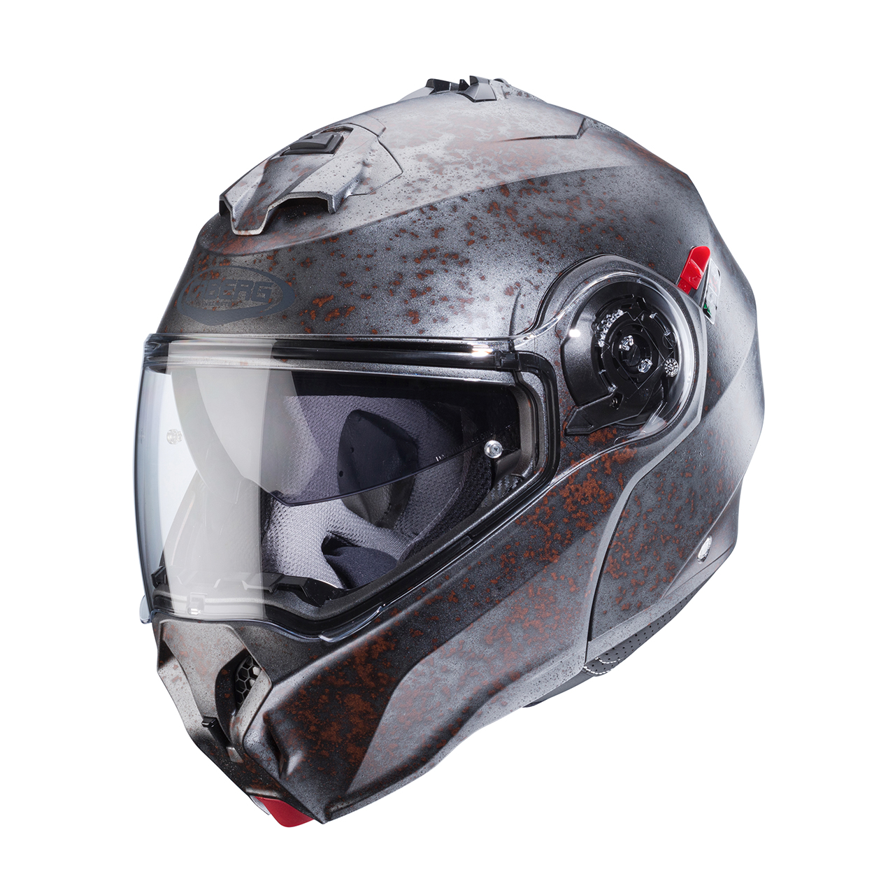 CABERG KASK SZCZĘKOWY FLIP-UP DUKE EVO RUSTY SZ/RD