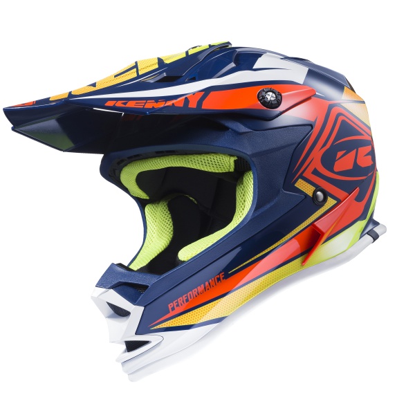 KENNY KASK PERFORMANCE NAVY/ORANGE/LIME