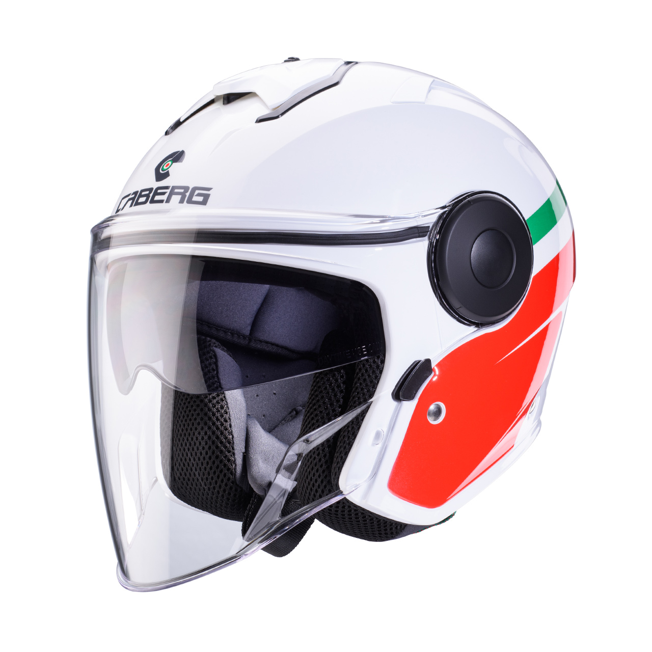 CABERG KASK JET Z BLENDĄ SOHO ZEPHYR BIAŁY/ZI/CZE