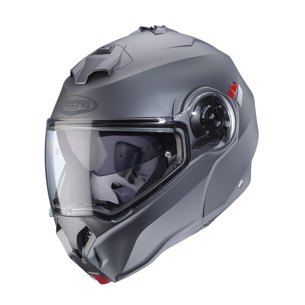 CABERG KASK SZCZĘKOWY FLIP-UP DUKE EVO SZARY MAT K