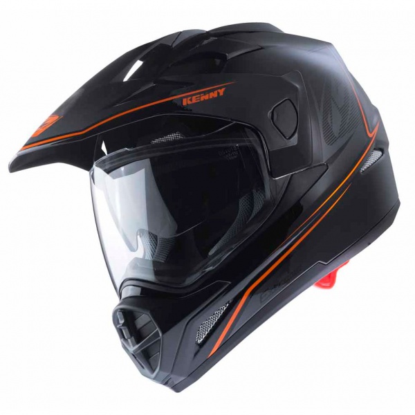KENNY KASK EXTREME BLACK/NEON ORANGE