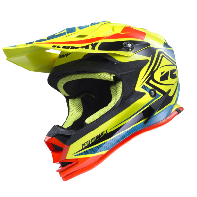 KENNY KASK OFF-ROAD PERFORMANCE YELLOW/BLUE/ORANGE