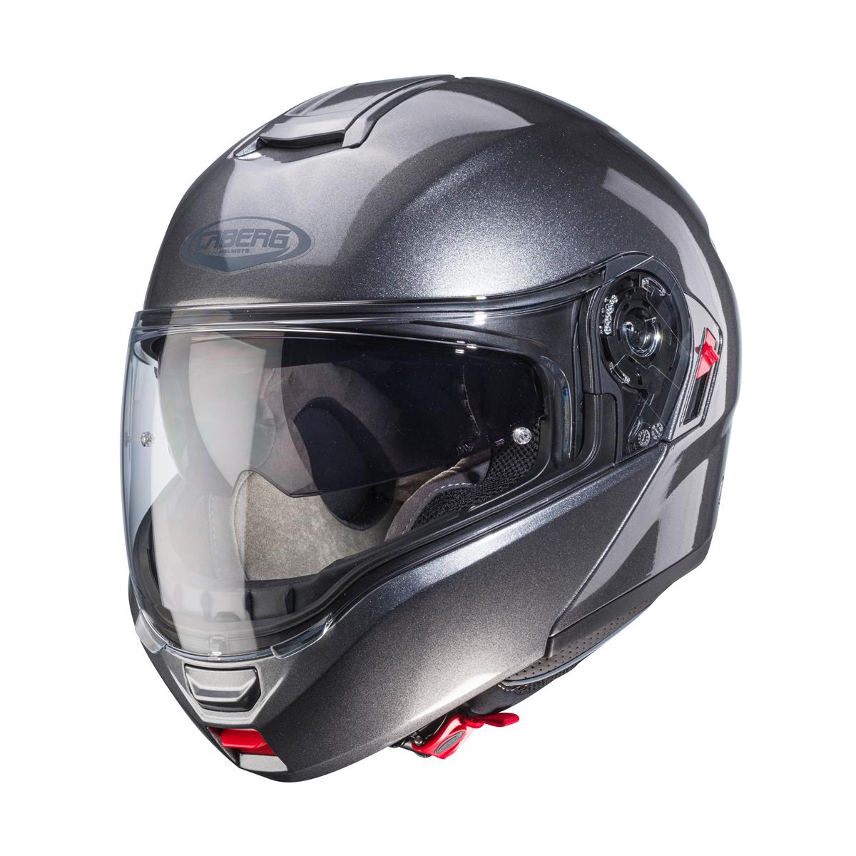 CABERG KASK SZCZĘKOWY FLIP-UP LEVO X SZARY METALIK