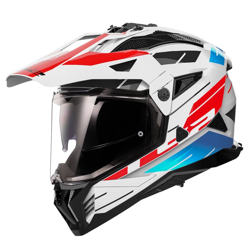 LS2 KASK ADVEN MX702 PIONEER II NAMIB WHITE BL RED