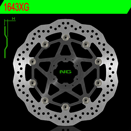 NG1643XG TARCZA HAMULCOWA PRZÓD HONDA CRF 1000L/L
