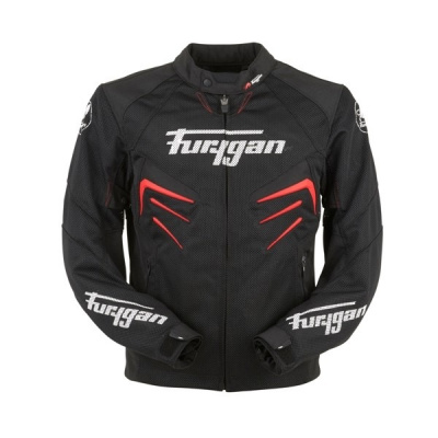 FURYGAN KURTKA MOTOCYKLOWA TEKSTYL SKULL VENT RED