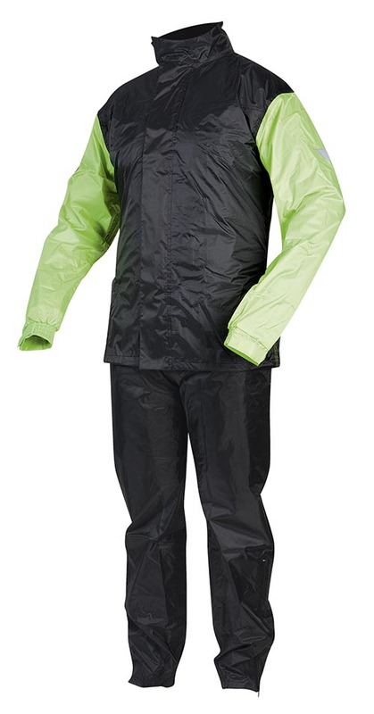 DWUCZĘŚCIOWY PRZECIWDESZCZOWY REBELHORN RAIN BLACK/FLUO