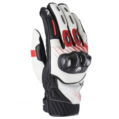 FURYGAN RĘKAWICE MOTOCYKLOWE RG19 WHITE-BLACK-RED