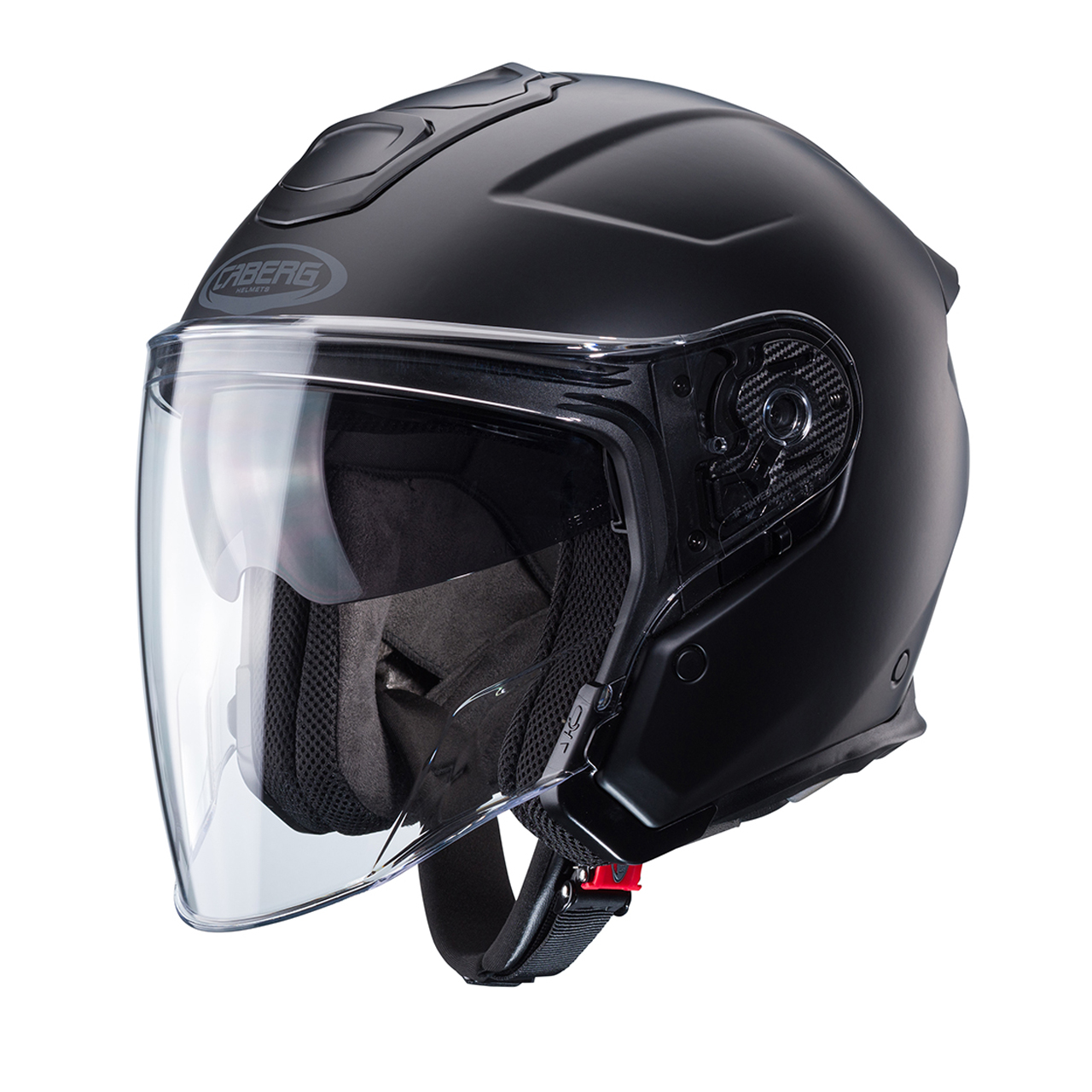 CABERG KASK OTWARTY JET FLYON II BLACK CZARNY MAT