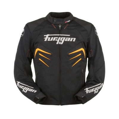 FURYGAN KURTKA MOTOCYKLOWA TEKST SKULL VENT ORANGE