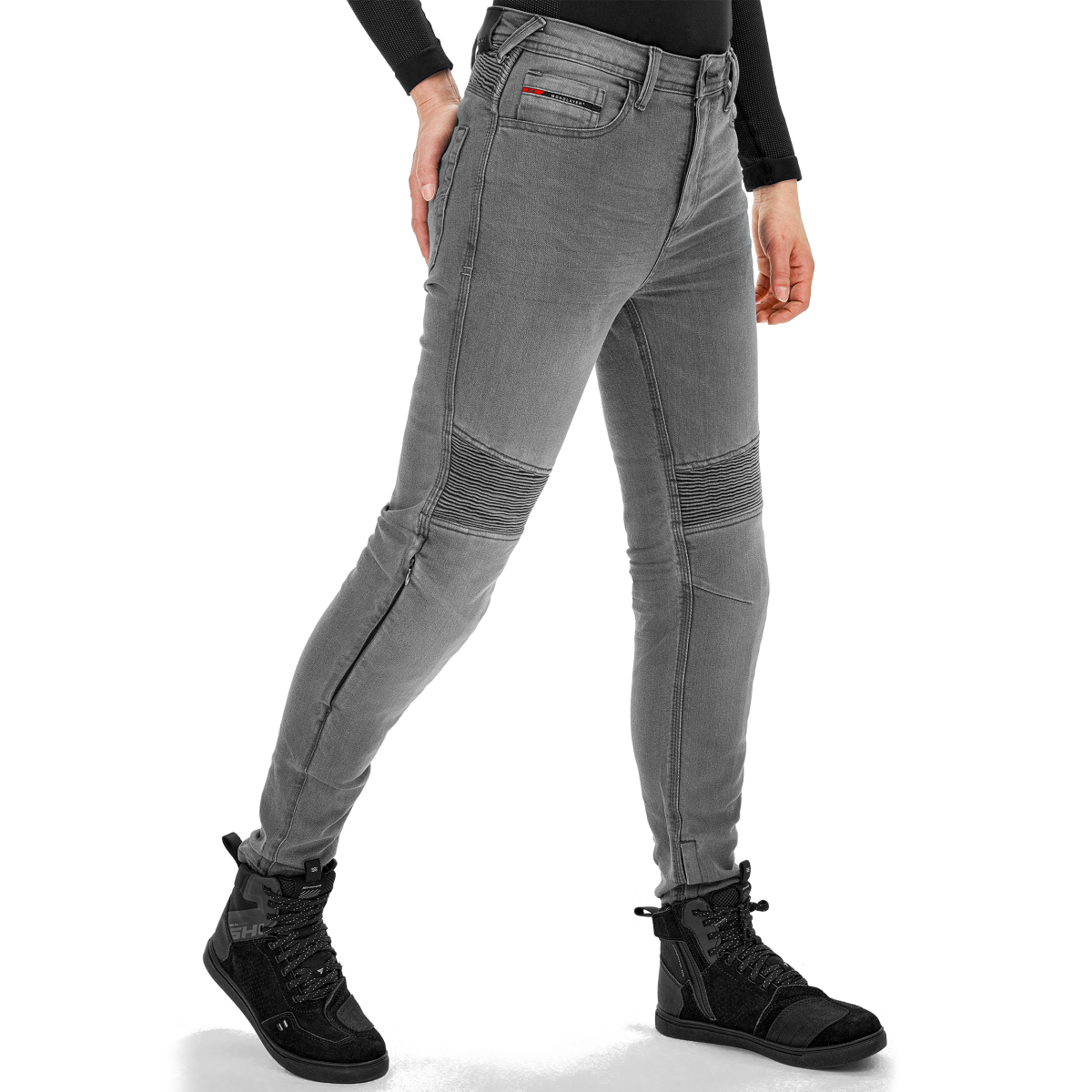 SHIMA JEANSY MOTOCYKLOWE ZENITH LADY PNT GREY