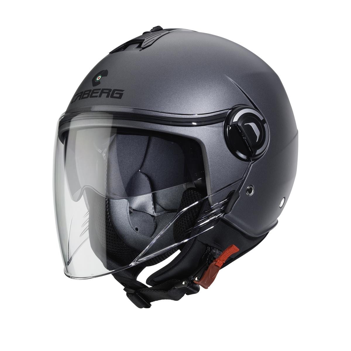 CABERG KASK JET Z BLENDĄ RIVIERA V4X SZARY MAT