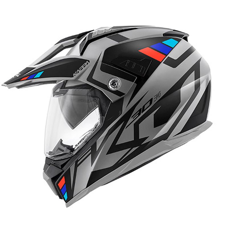 KAPPA KASK OFF ROAD KV30 EVO GRAYER SZARY MAT/CZAR