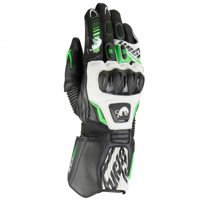FURYGAN RĘKAWICE MOTO FIT-R2 BLACK/WHITE/GREEN