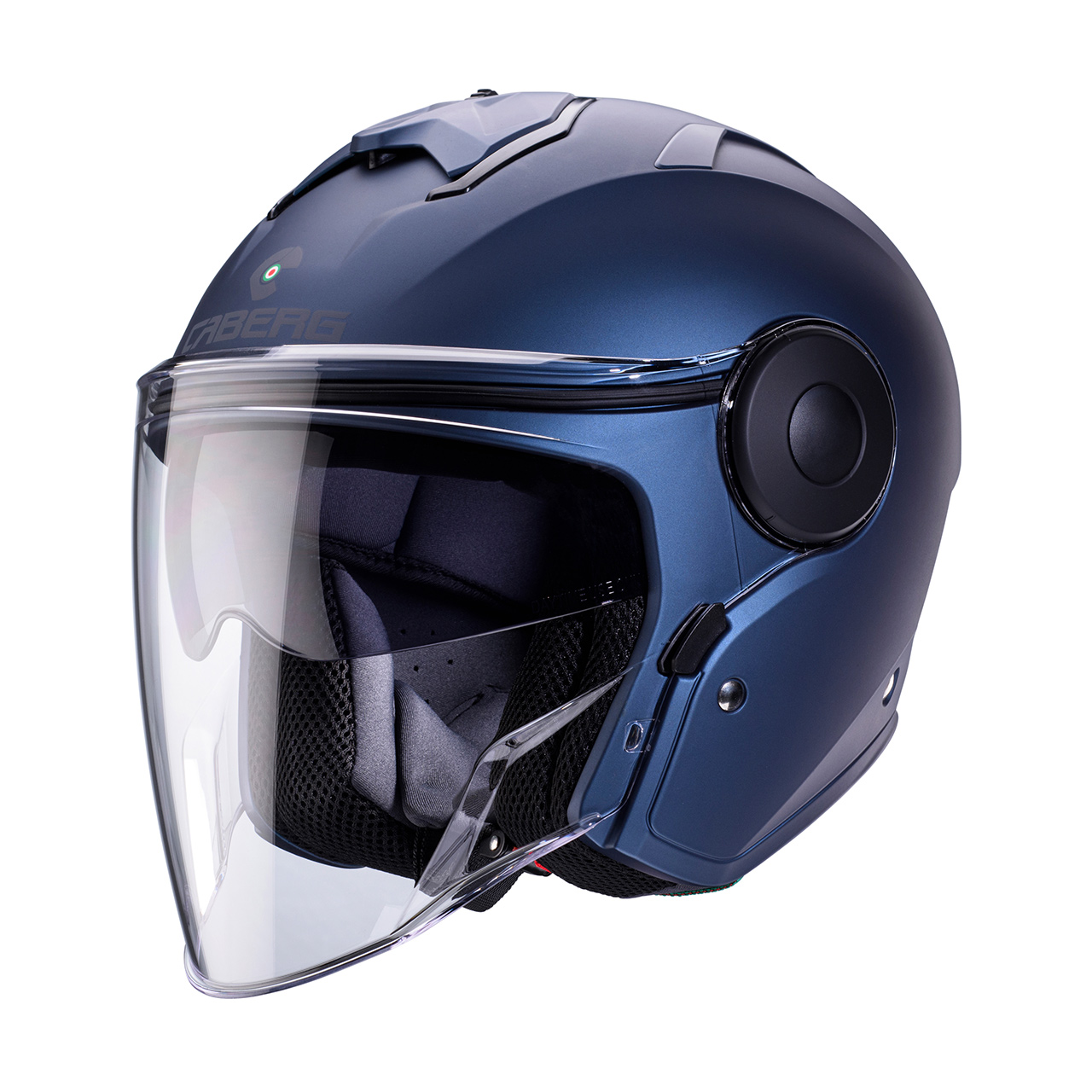 CABERG KASK JET Z BLENDĄ SOHO KOLOR NIEBIESKI MAT