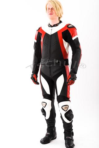 TSCHUL KOMBINEZON MOTOCYKLOWY SKÓRZANY 737 RED