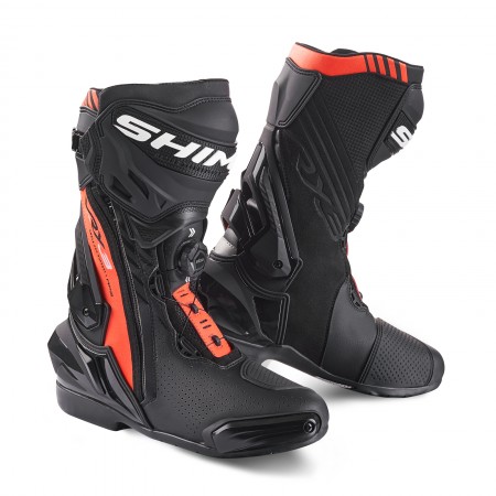 SHIMA BUTY MOTOCYKLOWE VRX-3 MEN RED FLUO