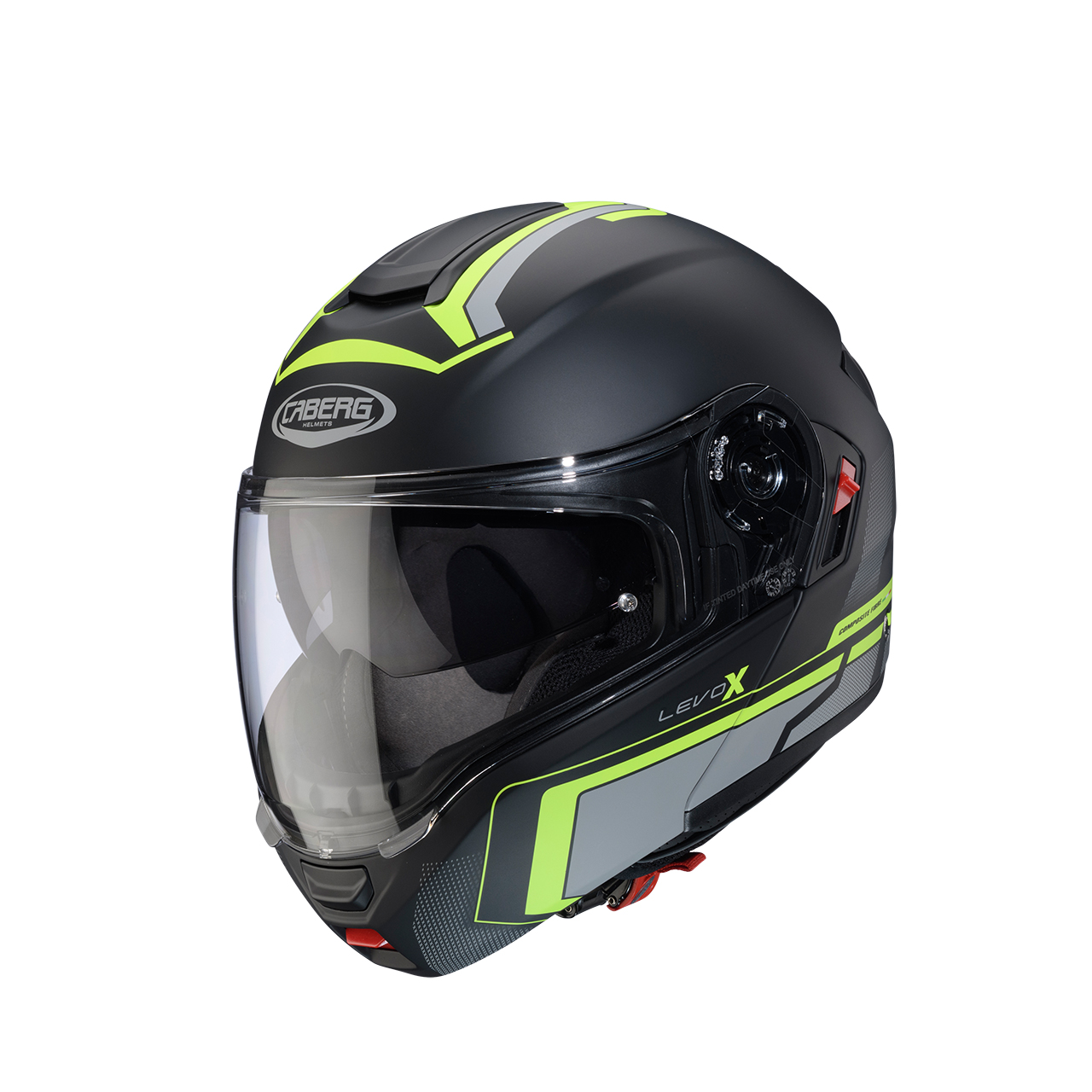 CABERG KASK SZCZ FLIP-UP LEVO X ELITE CZ MAT/SZ/ZÓ
