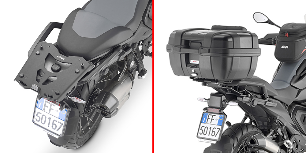 GIVI STELAŻ KUFRA CENTRALNEGO Z PŁYTĄ MONOKEY BMW