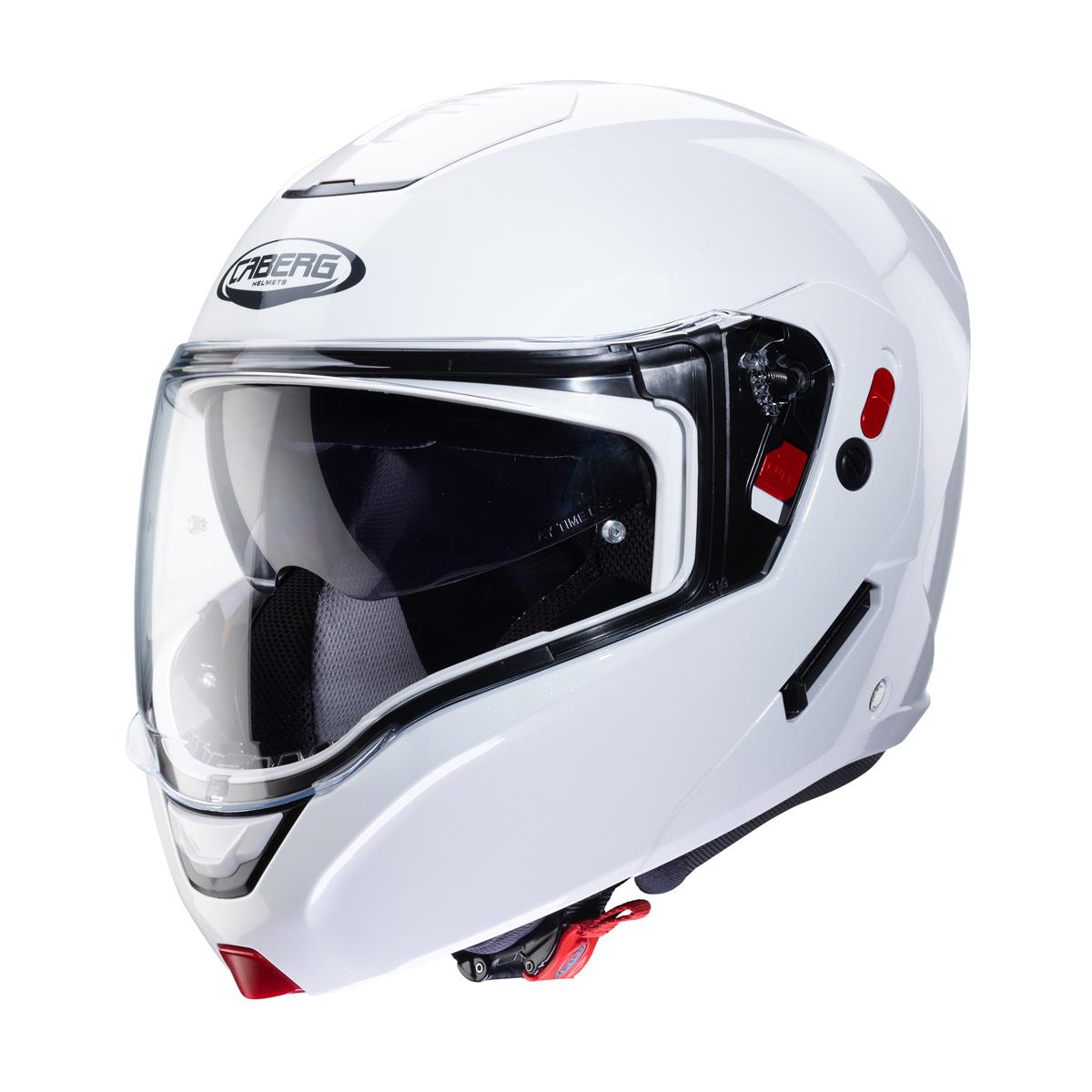 CABERG KASK SZCZĘKOWY FLIP-U HORUS X BIAŁY POŁYSK