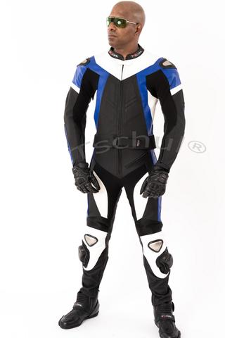 TSCHUL KOMBINEZON MOTOCYKLOWY SKÓRZANY 737 BLUE