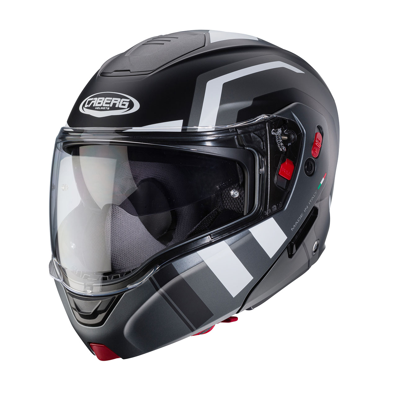 CABERG KASK SZCZĘKOWY FLIP-UP HORUS X CZ MAT/SZ/BI