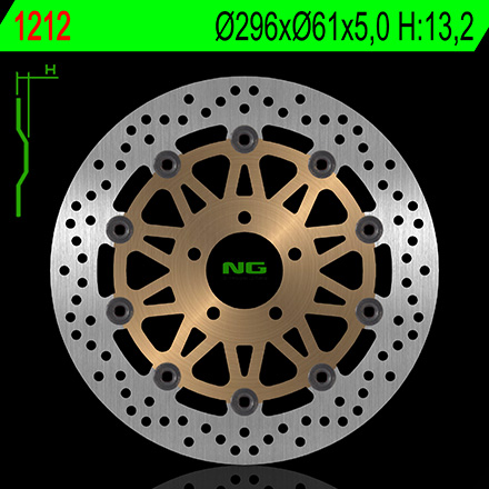 NG 1212 TARCZA HAMULCOWA PRZÓD KAWASAKI ZX9R 98-99