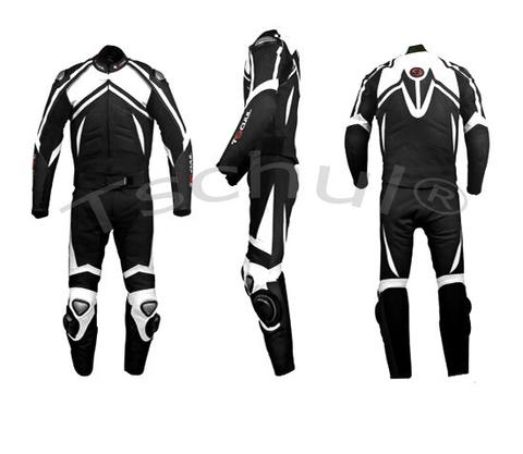 TSCHUL KOMBINEZON MOTO SKÓRZANY 750 BLACK-WHITE