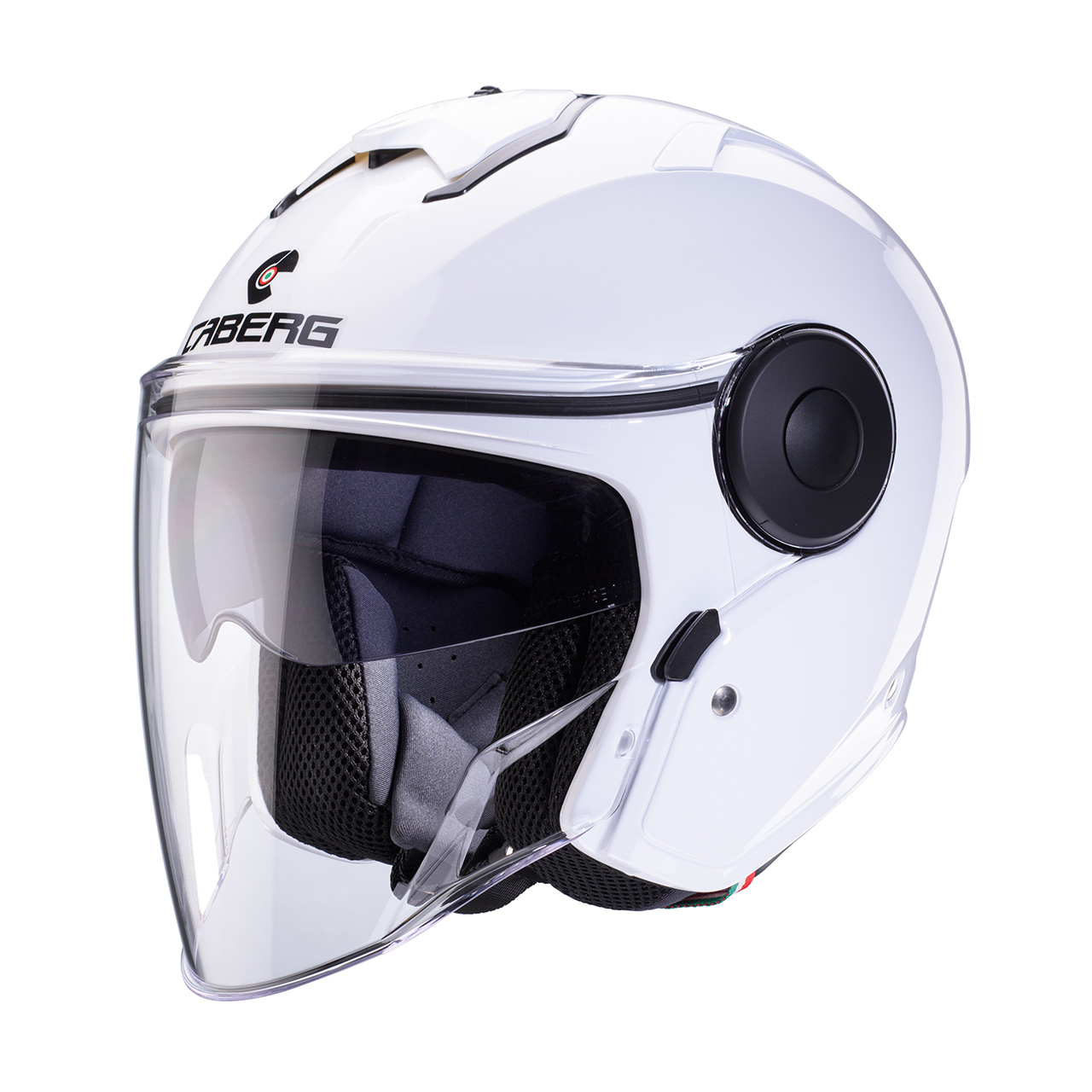 CABERG KASK JET Z BLENDĄ SOHO KOLOR BIAŁY POŁYSK