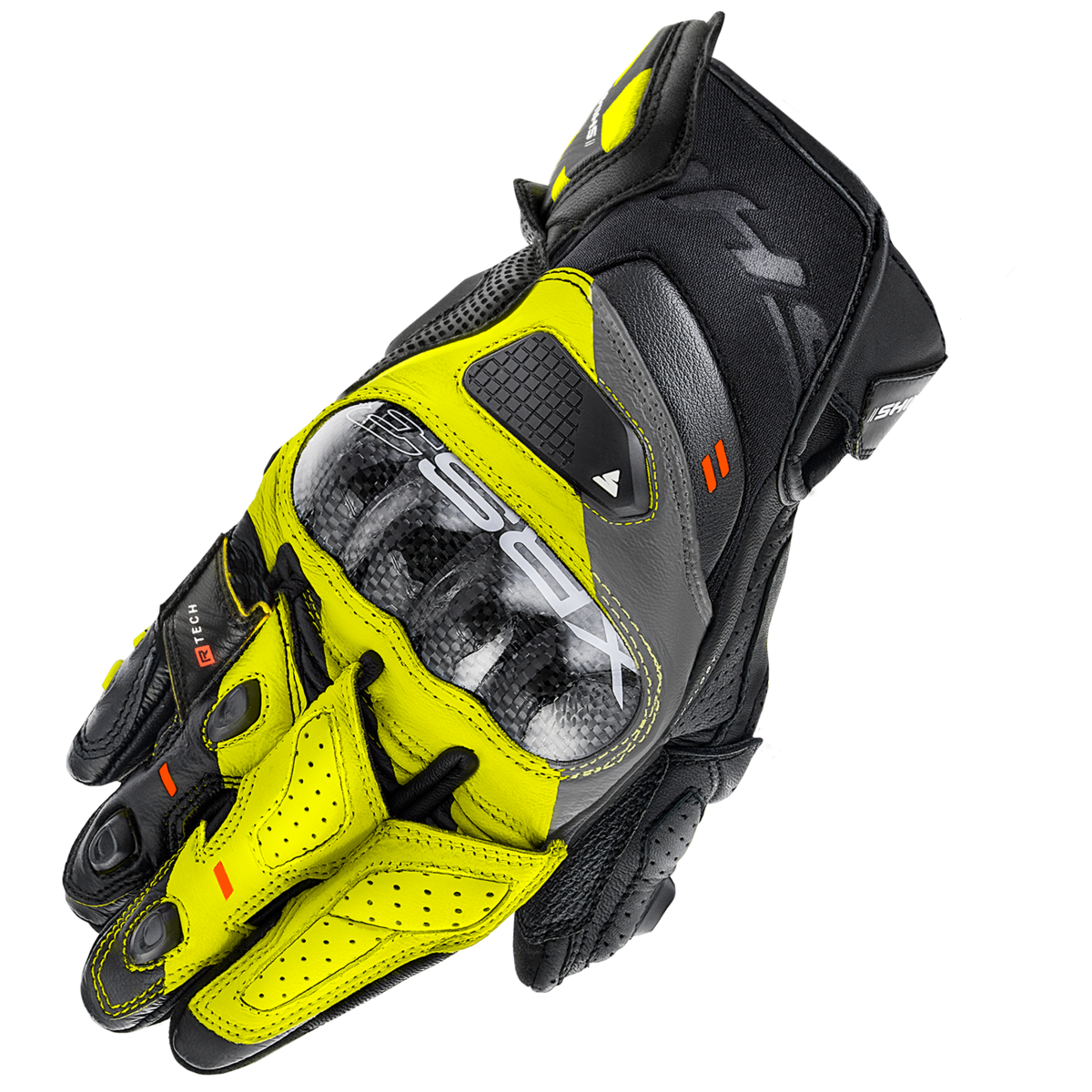 SHIMA RĘKAWICE MOTOCYKLOWE XRS-3 MEN BL YELLOW FL