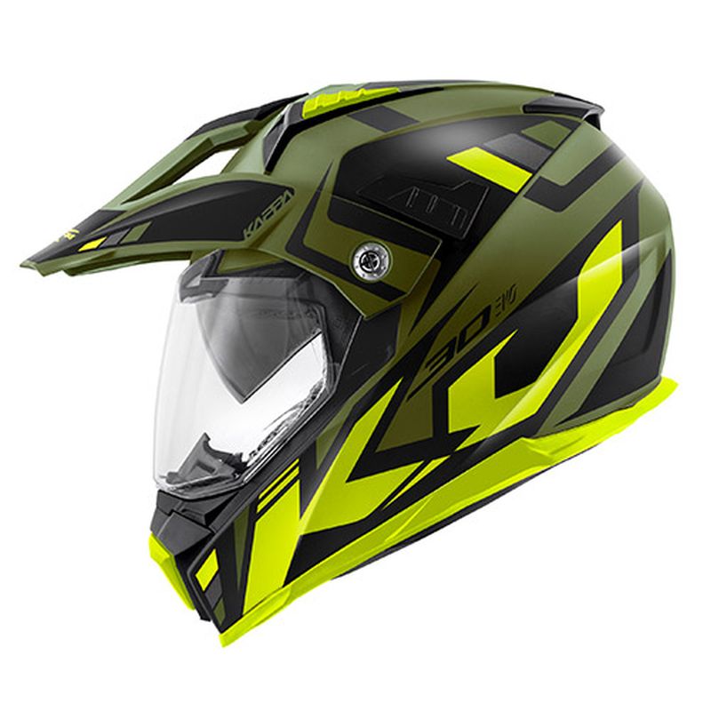 KAPPA KASK OFF ROAD KV30 EVO GRAYER ZIE MAT/CZ/ZÓŁ