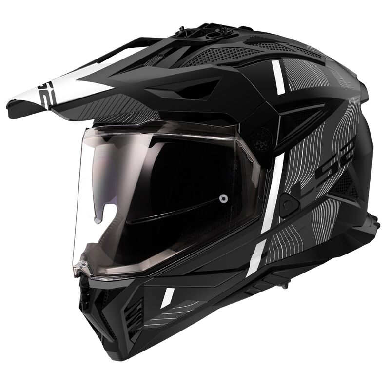 LS2 KASK ADVENTURE MX702 PIONEER II HILL MAT BL WH