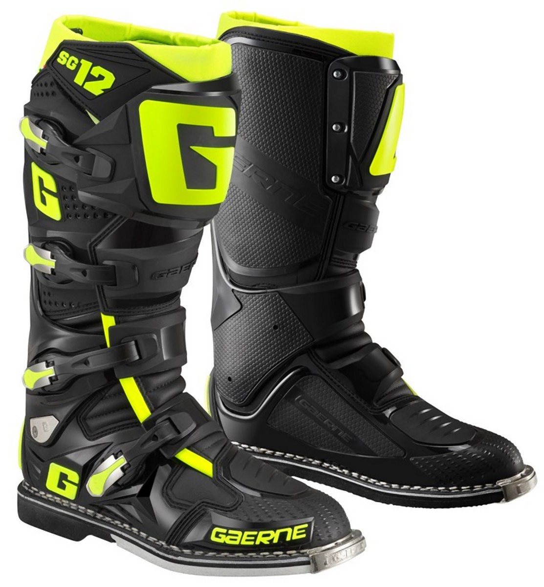 GAERNE BUTY CROSS SG-12 BLACK/YELLOW CZARN/Ż FLUO