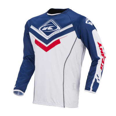 KENNY KOSZULKA OFF-ROAD TITANIUM WHITE/BLUE/RED