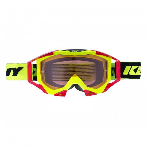 KENNY GOGLE TITANIUM NEON YELLOW RED