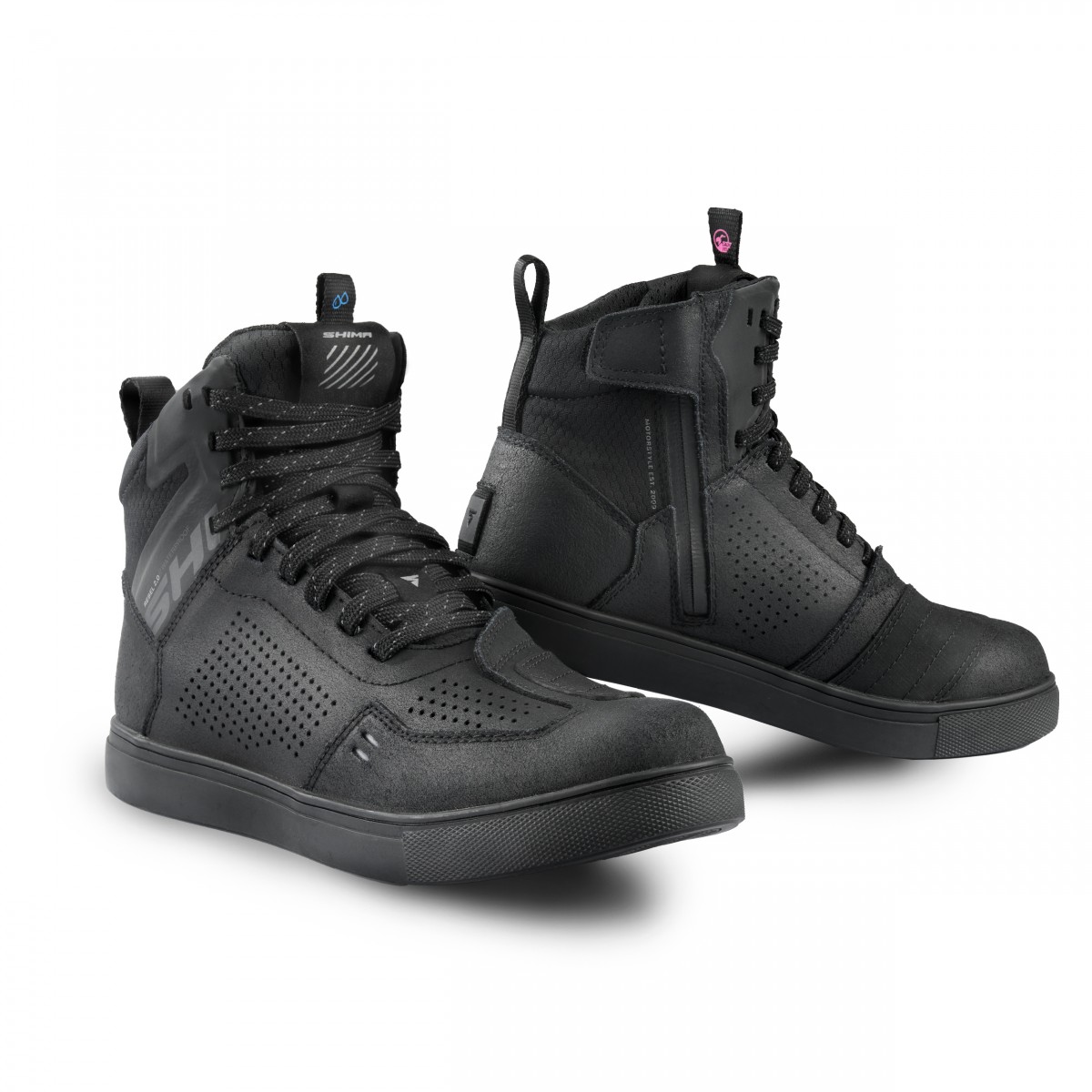 SHIMA BUTY MOTOCYKLOWE DAMSKIE REBEL 2.0 WP BLACK