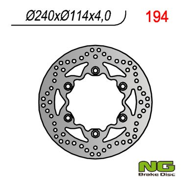 NG NG194 TARCZA HAMULCOWA HONDA REBEL CBF VT 125