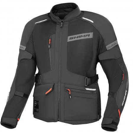 SHIMA KURTKA MOTOCYKLOWA ALPHA MEN JKT BLACK