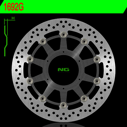 TARCZA HAMULCOWA NG1692G PRZÓD HONDA ST 1300ABS