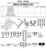 GIVI  ALUMINIOWA OSŁONA MISKI OLEJOWEJ HONDA XL750