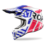 AIROH KASK OFF-ROAD STRYCKER BRAVE BLUE/RED GLOSS