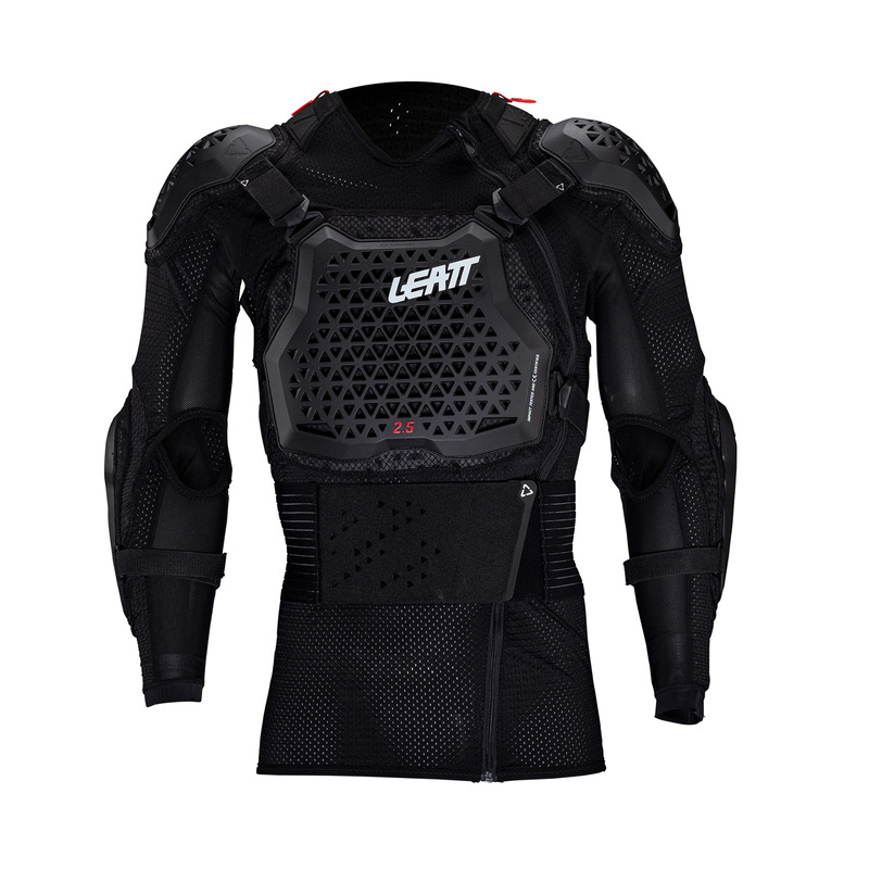 KOSZULKA Z OCHRANIACZAMI LEATT 2.5 BLACK (160-172CM)