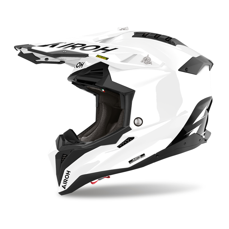 KASK MOTOCYKLOWY AIROH AVIATOR 3 EVO FIM WHITE GLOSS